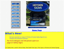 Tablet Screenshot of heydensigns.com